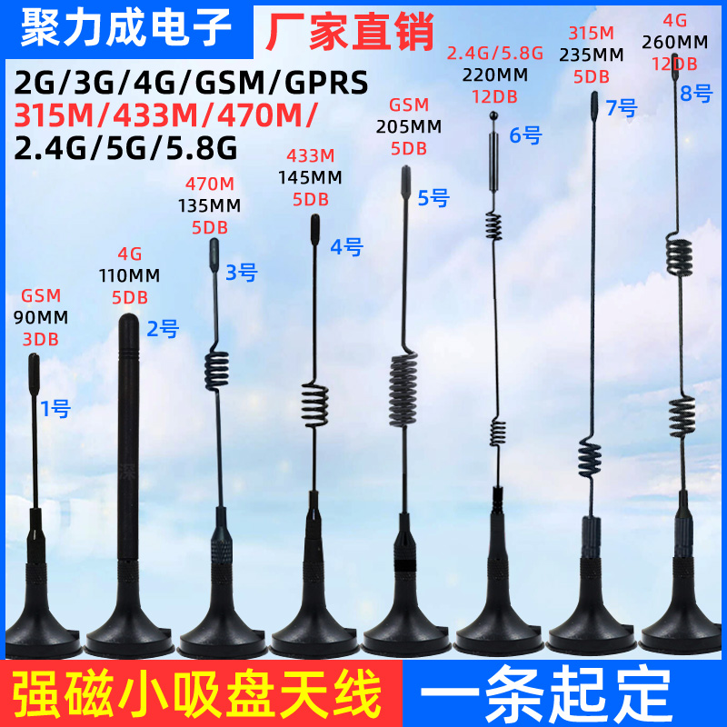 2.4/5.8G吸盘天线聚力成