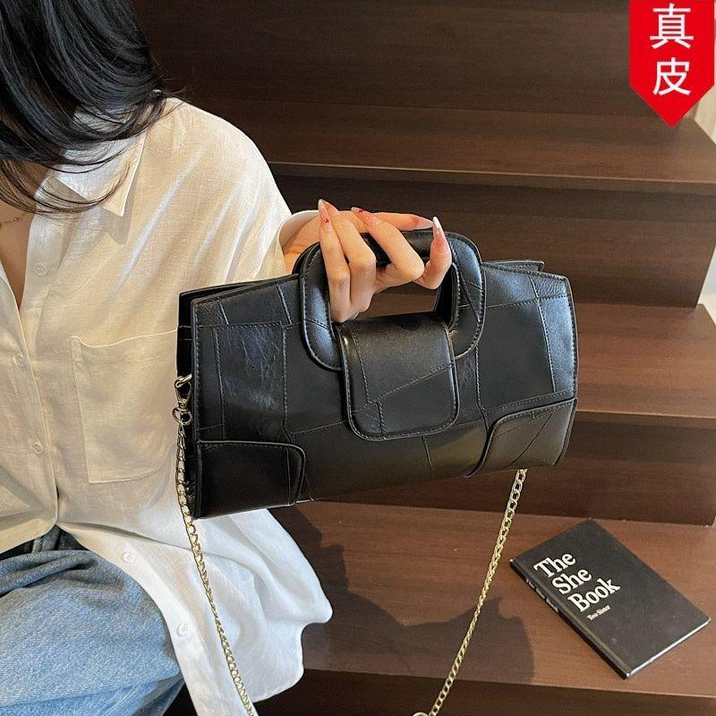 休闲香风防水法式真皮耐脏众简约2026小气质red背包百搭小链条双