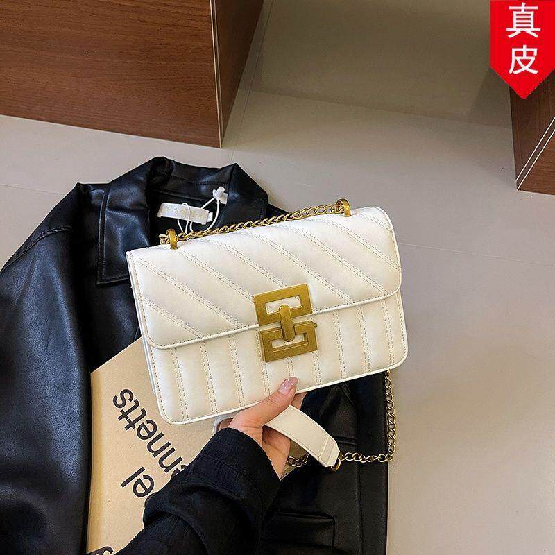 众包链条包小休闲包通勤设计单肩女真皮精致时尚流行2026简约百搭