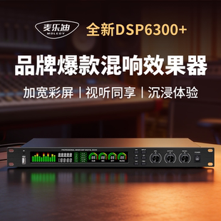 麦乐迪DSP6300+专业音响前级效果器专业k歌音频处理器防啸叫ktv