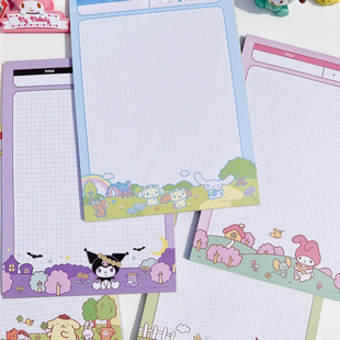 大本便签本草稿纸格子做笔记学习计划本B5便签纸学生刷考题随笔写
