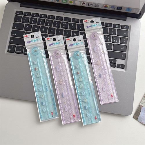 学生30CM直尺加长版量角折叠尺子