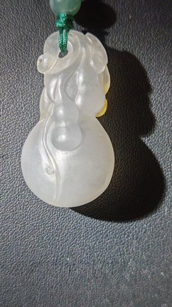 江津玉高冰烟灰色胡芦（特色料）稀有（带NJTC国检证书）