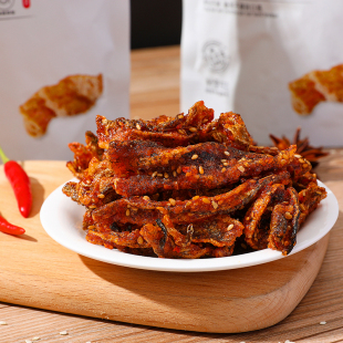 【9.5发6袋一箱】蜜汁香辣鳕鱼皮办公室解馋休闲零食鱼干即食小吃