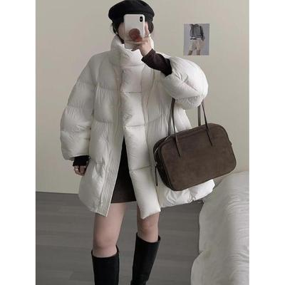 超好看中长款羽绒棉服女冬2025新款小个子时尚保暖加厚面包服外套