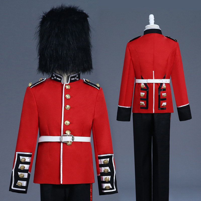 儿童欧洲卫队舞台演出服卫士兵六一表演英国侍卫仪仗队服威廉王子