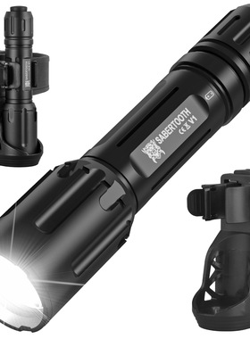 SABERTOOTH V1战术手电筒带皮套2200高流明带21700充电池5手电筒