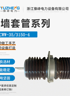 CWW-CWC-35KV/1500A-2000A-4000A户外高压穿墙套管40.5KV陶瓷防污