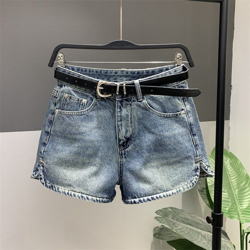 阔腿裤短裙适中全棉牛仔布