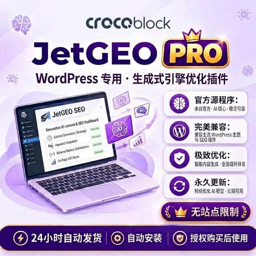 JetGEO 插件 WP插件 GEO优化 GEO插件 SEO优化 AI优化插件 官方