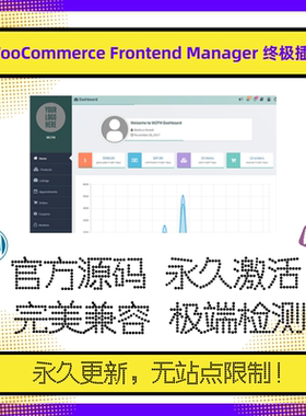 WooCommerce Frontend Manager 插件 WP前端管理器插件 官方原版