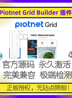Piotnet Grid Builder插件 网格插件 多功能拖拽式网格生成 筛选