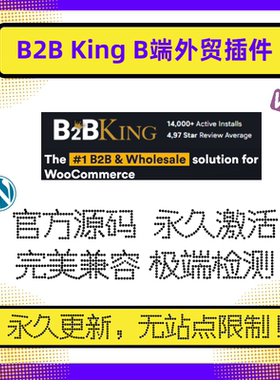B2BKing 插件 B2B插件 WP外贸插件 WP企业插件 Wordpress外贸插件