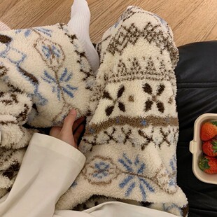 【赠运险】雪粒绒加绒裤子冬睡裤遛弯裤加厚女加绒小个子超好看的