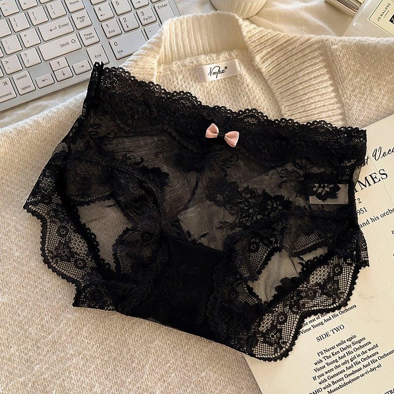 【可盐可甜】新款法式纯欲风性感蕾丝三角裤女性低腰透气亲肤百搭,女士内衣/男士内衣/家居服,女三角裤,淘宝优惠券,粉丝福利购,淘宝优惠卷