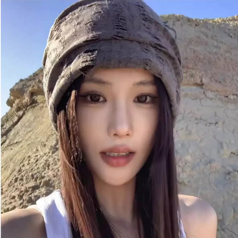 冷帽堆堆帽春秋冻款 帽子男女款时尚高级卷边针织帽 剪刀帽透气棉