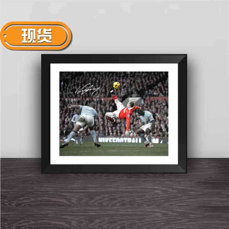 鲁尼倒钩绝杀曼城经典款n实木装饰相框桌摆挂框摆件家居挂墙壁画|msdalam kategori Aksesori rumah, photo Frame/Frame - dari Buy2taobao.com untuk memberikan perkhidmatan ejen Taobao profesional membeli