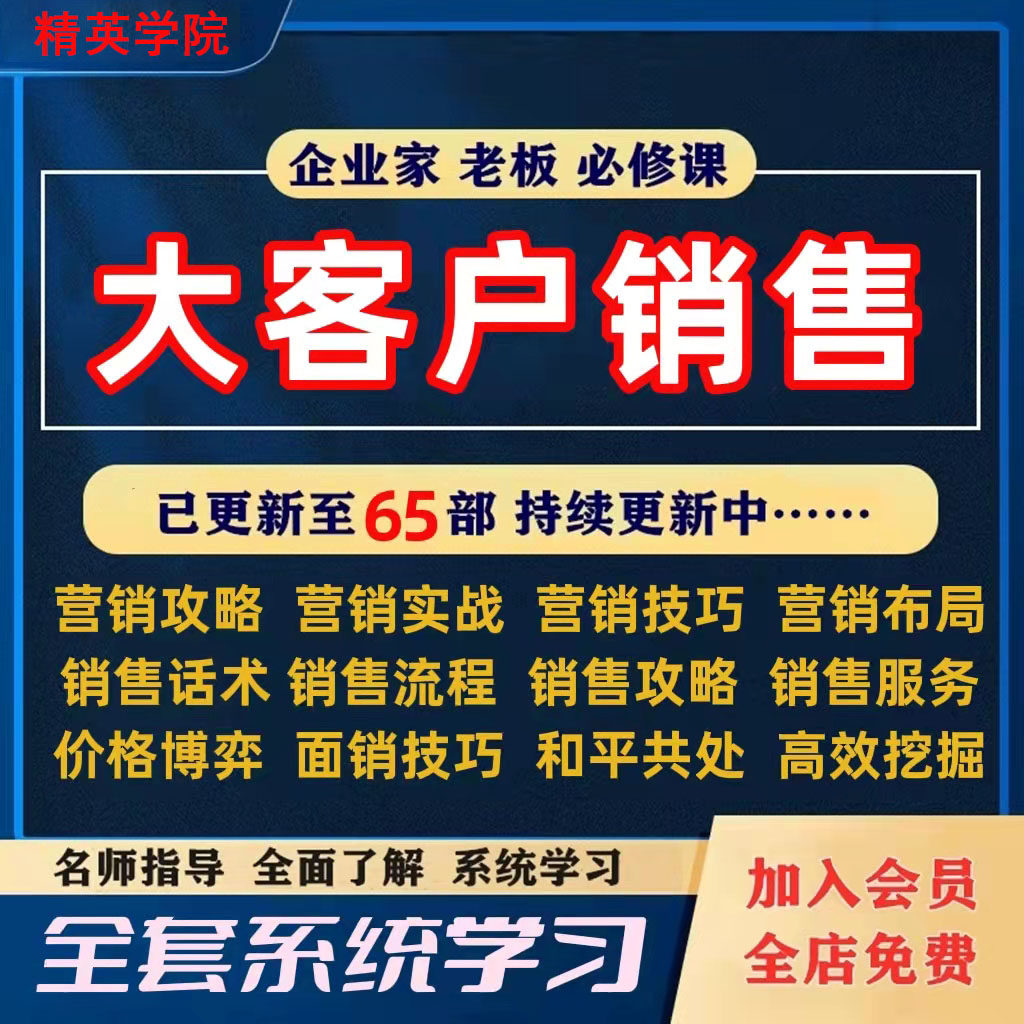 市场营销销售管理视频课程教程 企业定位品牌战略学策划运营模式