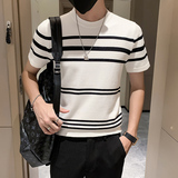 秋冬新款短袖针织衫圆领休闲T恤男士套头体恤301A-1/M01/P48控68，男装T恤，星座301A-1