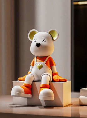 生日礼物背带熊装饰品