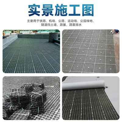 地下室顶板车库排水凹凸塑料卷材排水板屋顶花园绿化疏水卷排水板