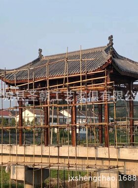 户外仿古长廊木质防腐木古建走连廊葡萄架回廊架凉亭景观文化结构