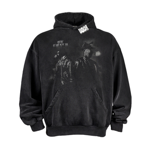 连帽卫衣 水洗复古印花重磅宽松帽衫 RAGECAVE冬季 Ye侃爷KANYE美式