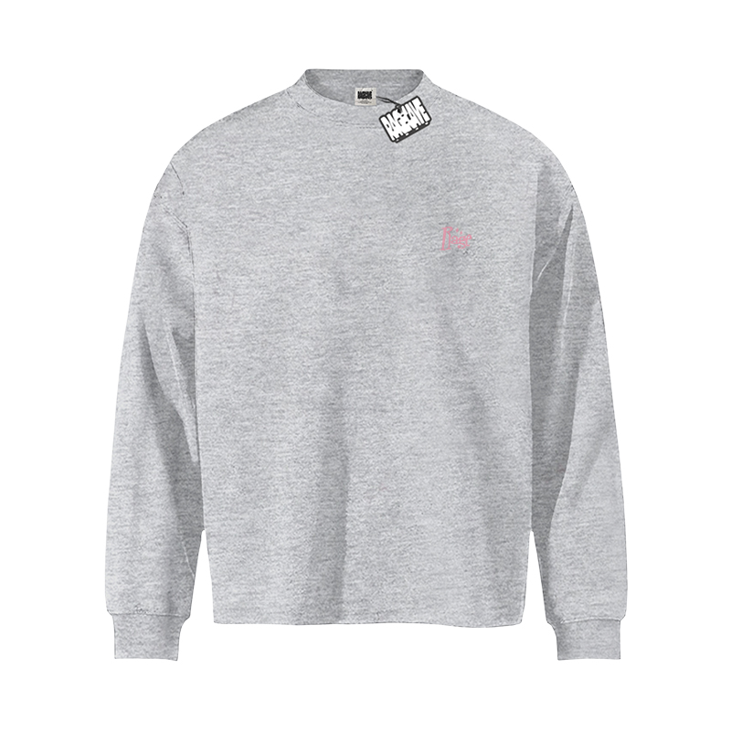 RC小领口百搭基础宽松长袖T恤男