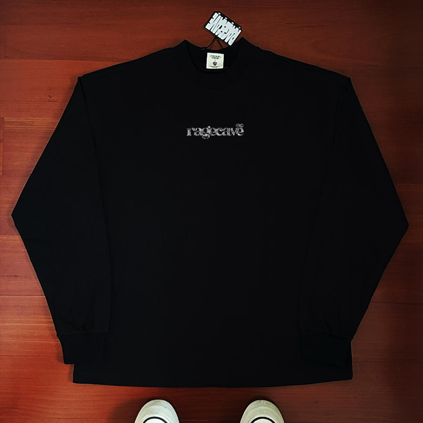 RC基础宽松打底情侣圆领长袖T恤