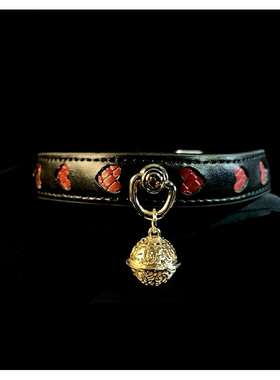 铃铛项圈choker颈圈女m颈带puppy颈环小狗锁骨链k9脖圈男定制刻字