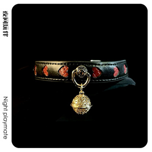 铃铛项圈choker颈圈女m颈带puppy颈环小狗锁骨链k9脖圈男定制刻字