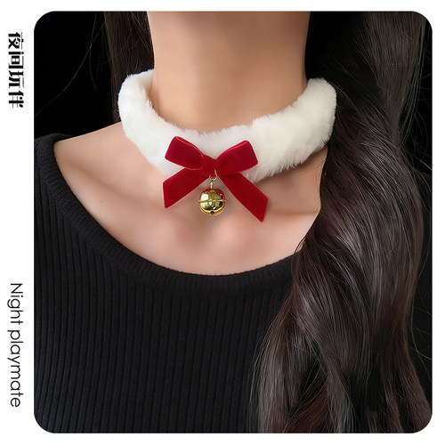 小狗爱神 puppy圣诞项圈女choker铃铛k9颈圈小狗派对ddlg