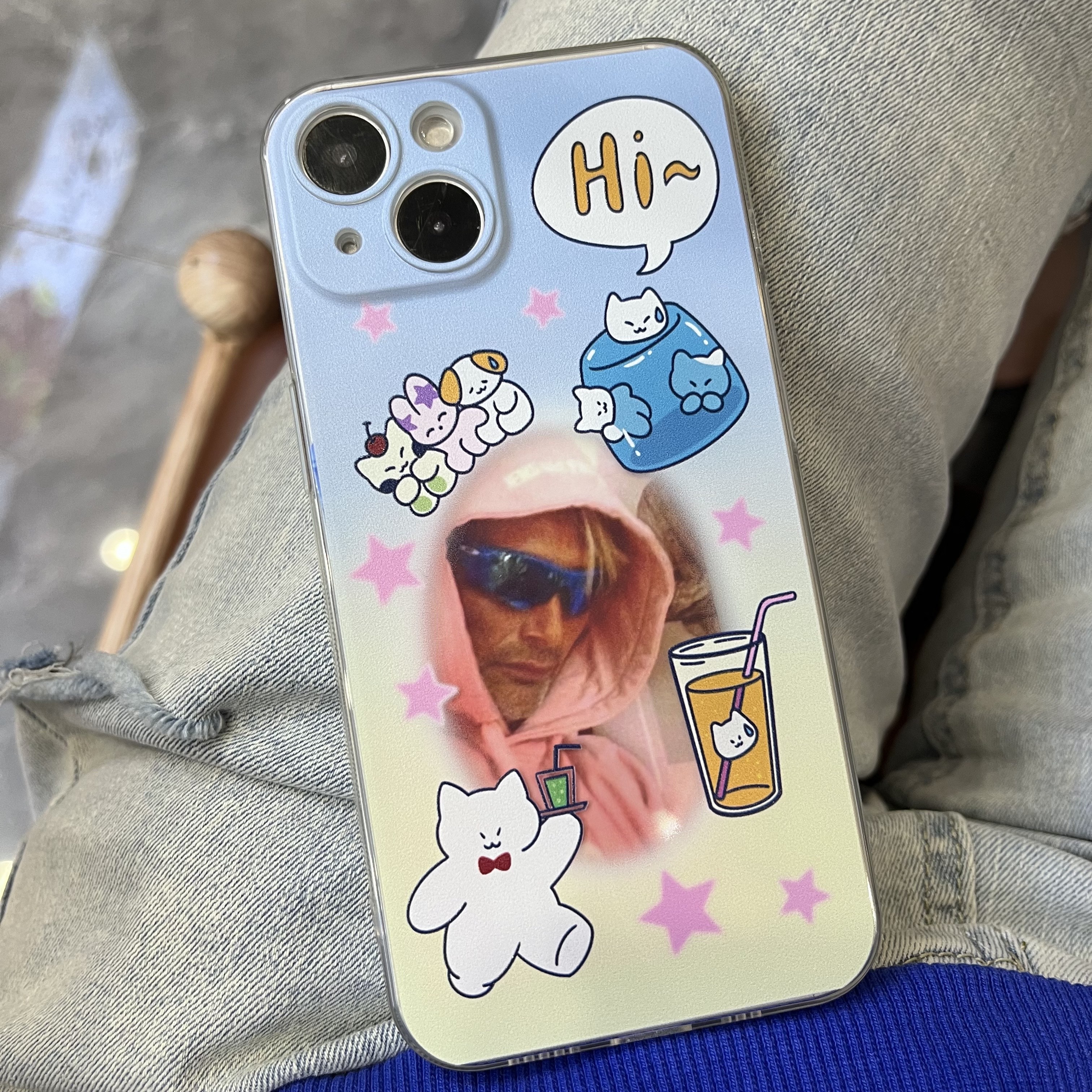 手机壳可放小卡小粉喵喵屋