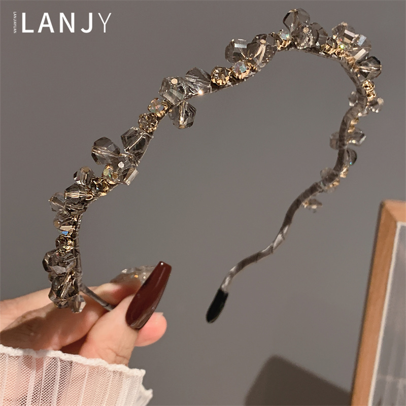 水钻波浪压发发卡百搭精致发箍