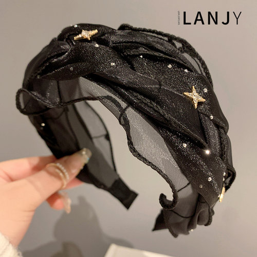 百搭简约芒星压发发卡