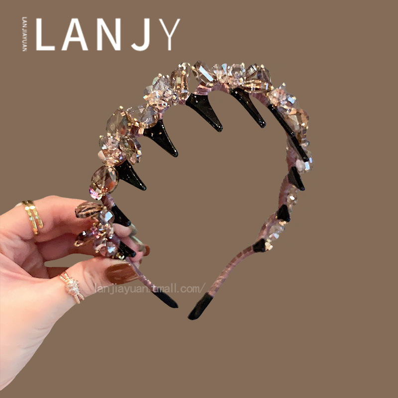 2025发箍女年轻奢满钻头箍