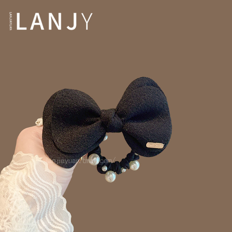 新款秋冬植绒蝴蝶结小香风发圈皮筋女高级感气质复古丸子头发绳女,饰品/流行首饰/时尚饰品新,发饰,淘宝优惠券,粉丝福利购,淘宝优惠卷