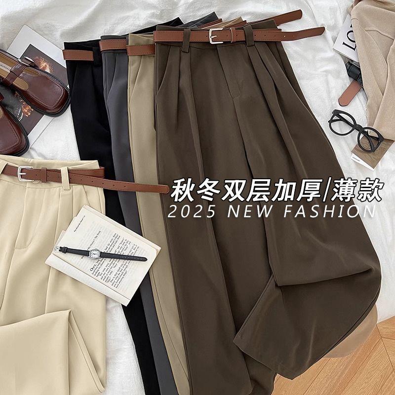 休闲西装裤女春秋新款高