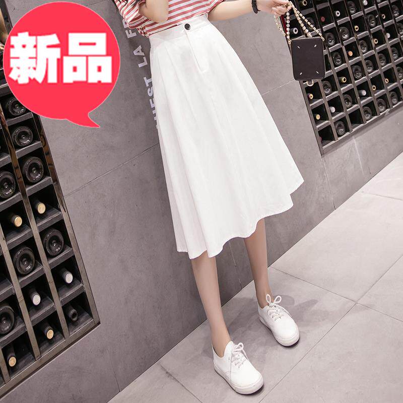 中长款牛仔半身裙女春夏2019新款高腰过膝大摆长裙学生Au字牛仔裙|ruв категории Женская одежда, юбка - от Buy2taobao.com для оказания профессиональной услуги покупки агента Taobao