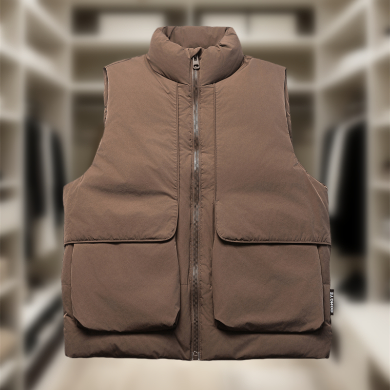 外搭羽绒马甲潮流工装无袖羽绒服