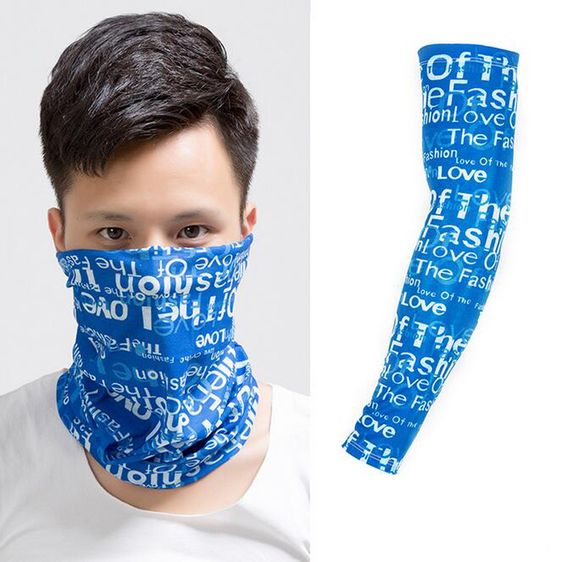 thắng tay xe máy Mùa hè băng lụa chống nắng tay áo chống tia cực tím cánh tay hoa cánh tay áo ngoài trời của nam giới và phụ nữ ma thuật khăn trùm đầu mặt nạ đội đầu chân chống sirius chân chống nghiêng xe máy