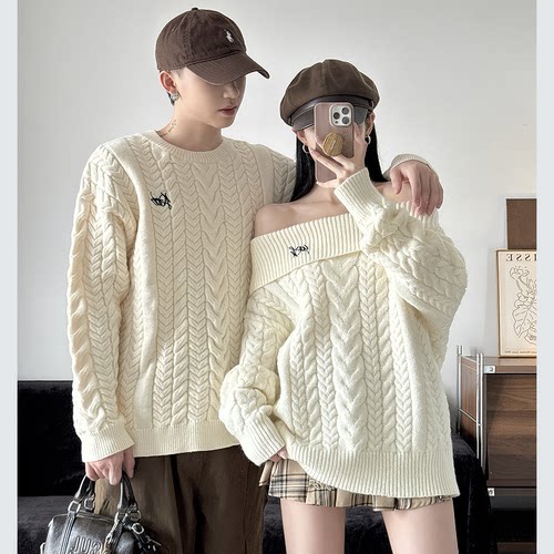 毛衣男女高级感慵懒风针织衫