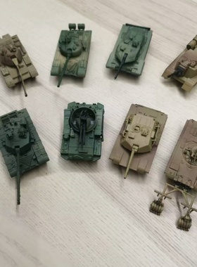 4D模型第1弹99式M1A2坦克拼装1/72军事DIY组装M42豹2A7积木玩具