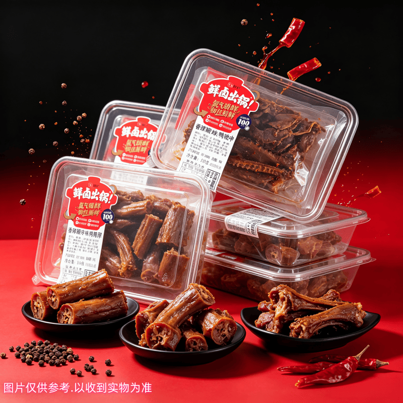 阿卜精武氮气锁鲜麻辣即食鸭货脖