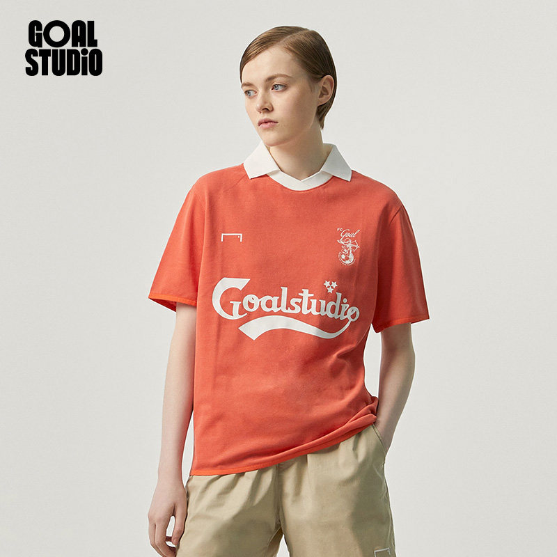 GOALSTUDIO 周奇宋妍霏复古宽松俱乐部POLO棉质T恤短袖翻领男女,男装,T恤,淘宝优惠券,粉丝福利购,淘宝优惠卷