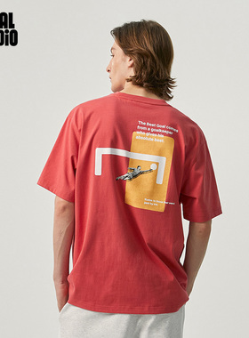 GOALSTUDIO球与守门员创意印花男女短袖T恤休闲运动潮流夏装新款