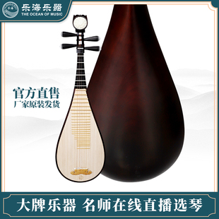 乐海微调轴琵琶非洲紫檀木花梨木琵琶乐器官方直售在线选琴 DJ12W