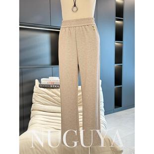 2025年中老年女裤冬季新款毛呢裤子妈妈厚款秋冬款高腰休闲裤子女