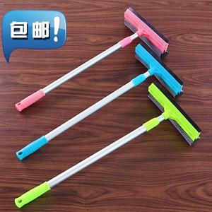 家用可伸缩长杆窗户玻璃清洁v刷子除尘擦窗器专用清洗纱窗工具