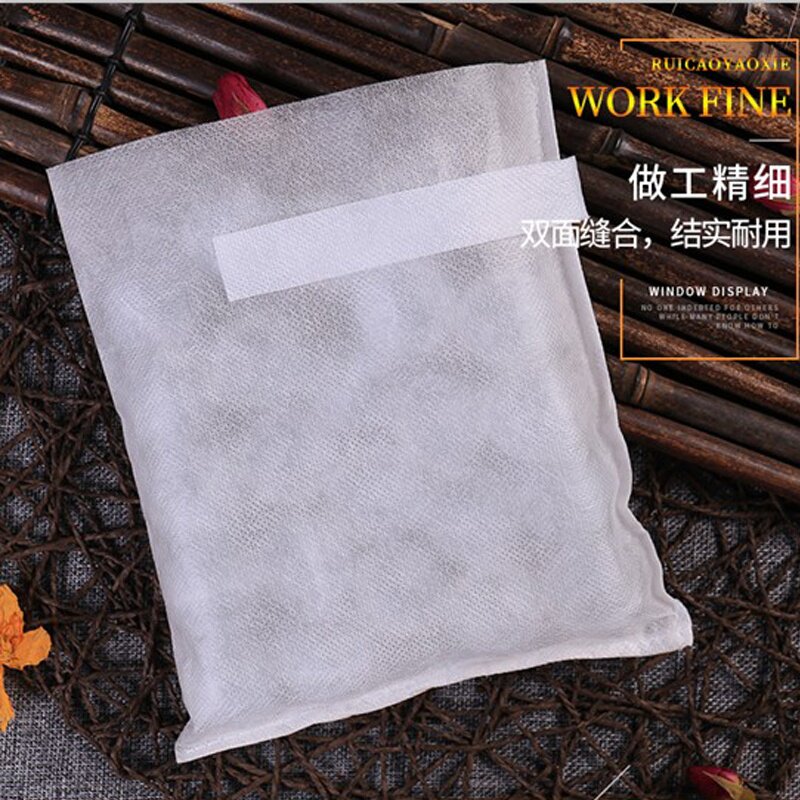 100个50*60cm无纺布机用煎药袋冲泡袋大号煲汤料卤料过滤隔道